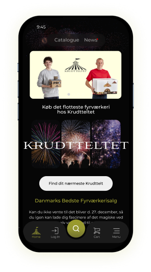 krudtteltet mobile app showcase